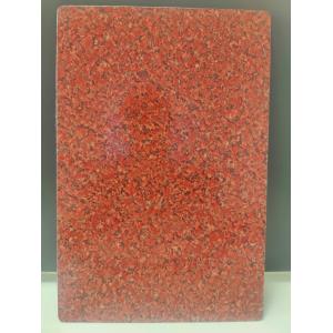 Quality PVDF ACP Sheets For Coffee Shop Interior Design 4.0mm Thickness Stone Grain Surface 0.25mm Aluminum Layer for sale