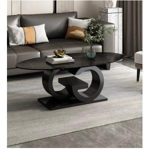 Minimalist Italian Creative Oval Marble Top Coffee Table Customized Size
