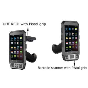 5.0 Inch Long Range Handheld Rfid Reader Water Resistant With Back 8.0M Camera