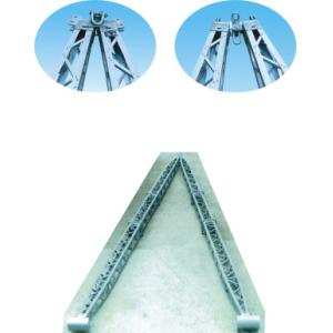 Metal lattice gin pole Tower Erection Tools For Power Construction