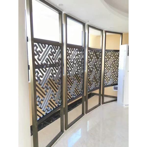 Buy Interior decorative laser cutting stainless steel screen partition at wholesale prices