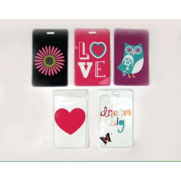 Buy Waterproof Rubber Leather Lanyard Badge Holder For Students / Teacher  at wholesale prices