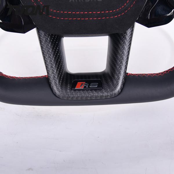 Audi Smooth Alcantara Leather Steering Wheel Carbon Fiber A6 A7