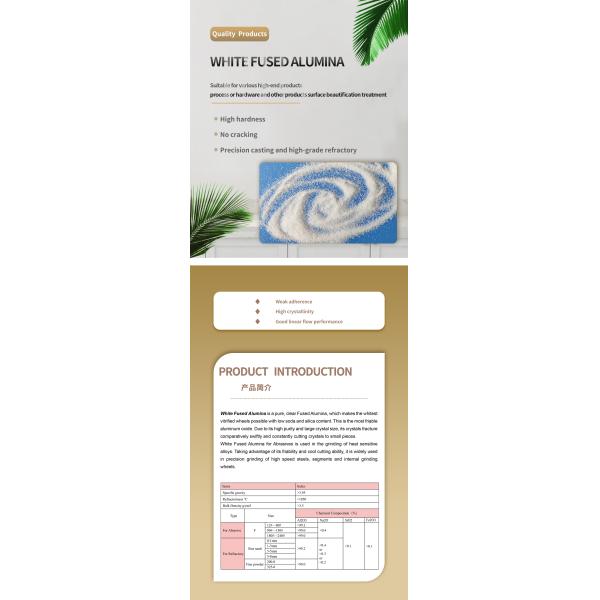 White Fused Alumina Bulk for Density White Corundum >3.8 Bulk