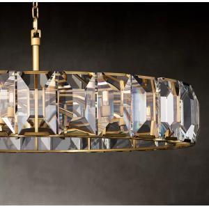American High-End Crystal Chandelier Harlow Crystal Round Chandelier 60''