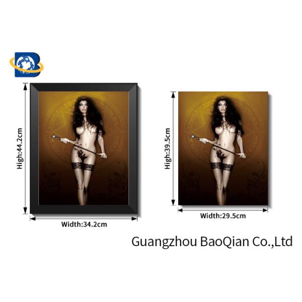 Opened Sexy Girl Full 3d Lenticular Photo , Lenticular Poster Printing High Resolution