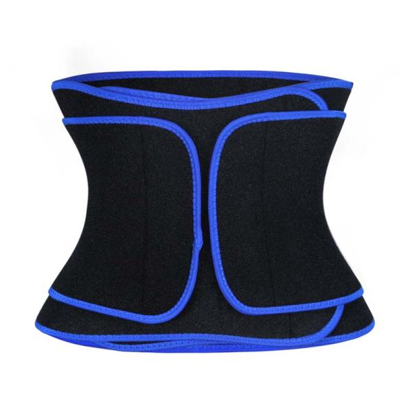 NANBIN Blue Neoprene Fabric Waist Trainer Velcro Waist Cincher