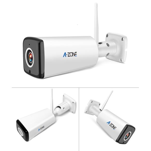 ZONE White IR Wireless Bullet Camera High Defination IP66 Two Ways Audio