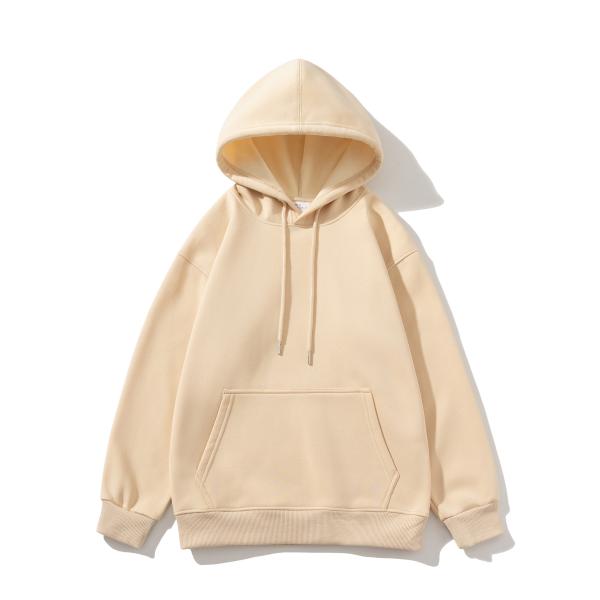 FODARLLOY Fashion Vintage Hoodie OEM Streetwear Essentials Oversize Unisex Pull Coat Men's Hoodies Pullover Beige