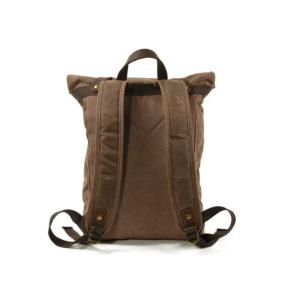 School College Rucksack Computer Bag , Canvas Leather Satchel Bookbag