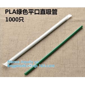 Disposable Plastic Compostable Straw Biodegradable Flexible PLA Drinking Straw