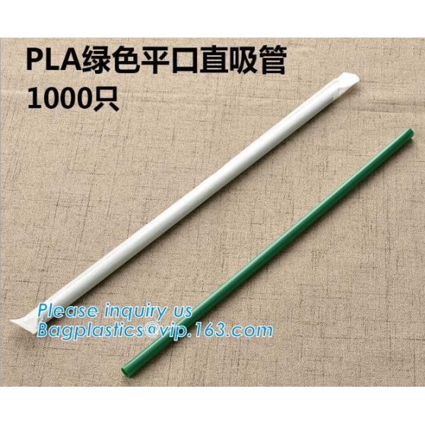 Disposable Plastic Compostable Straw Biodegradable Flexible PLA Drinking Straw