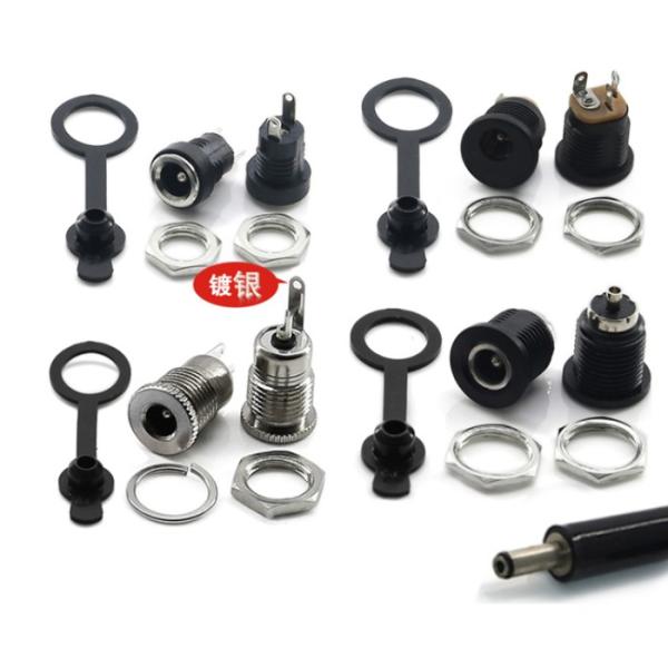 5.5mm X 2.1mm Metal Dc Power Jack Socket 30V Female Panel Mount Connector