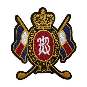 National Logo Embroidered Patches Hook And Loop Washable Embroidery Patches