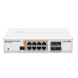 Quality CRS112-8P-4S-IN 8-Port Gigabit Ethernet Smart Switch with PoE-Out and 400MHz CPU for sale