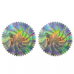 Custom Holographic Security Stickers Vinyl Label Promotion with Custom Design