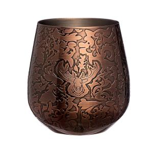 Stainless Steel Wine Glass Stemless Wine Cup Copper Stag Design