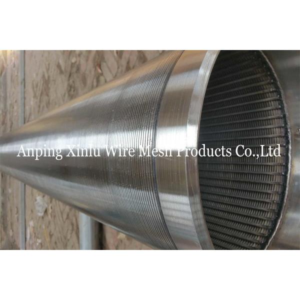 Oil And Gas Industry Johnson V Wire Wrapped Well Screen Pipe Profile SS304 304L