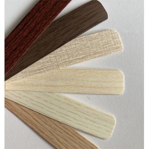 0.6mm 1 Mm Wood Grain PVC White Colored Furniture Edge Banding