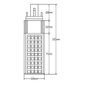 Excellent desigen led pl g24 led pl lamp SMD5050