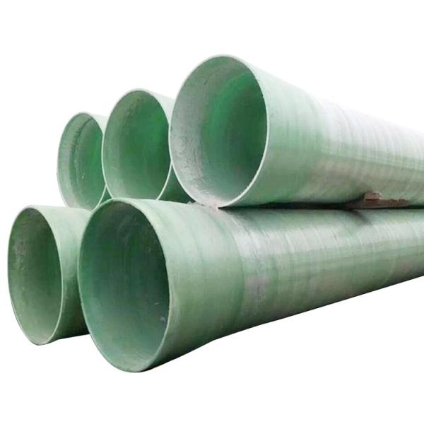 Pultruded Profiles Fiberglass Reinforced Plastic Pipe Glossy Round Shape