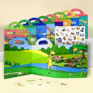Removable Toddler Sticker Books Educational Learning Toys Children Sticker Book