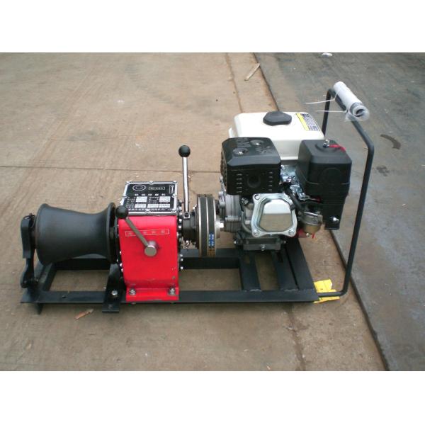 1 Ton Gasoline Engine Powered Cable Drum Winch for Power Construction