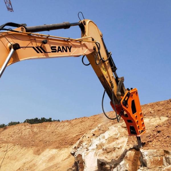 Krupp Serial HM2300 HM2500 HM2600 HM3000 HM4000 Conical Point Road Hammer Chisel 135MM For Hydraulic Breaker