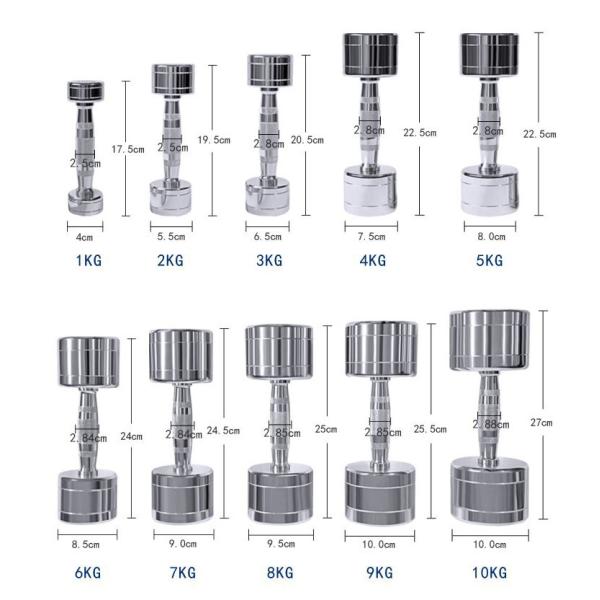 Befreeman Wholesale Hot Sale High Quality Gym Equipment Chrome Dumbbell