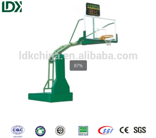 Stadium Training Basketball Stand Portable Electric Hydraulic Basketball Ring System