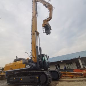 China 18M Excavator Mounted Pile Driver 3300rpm Vibration Sinking on sale