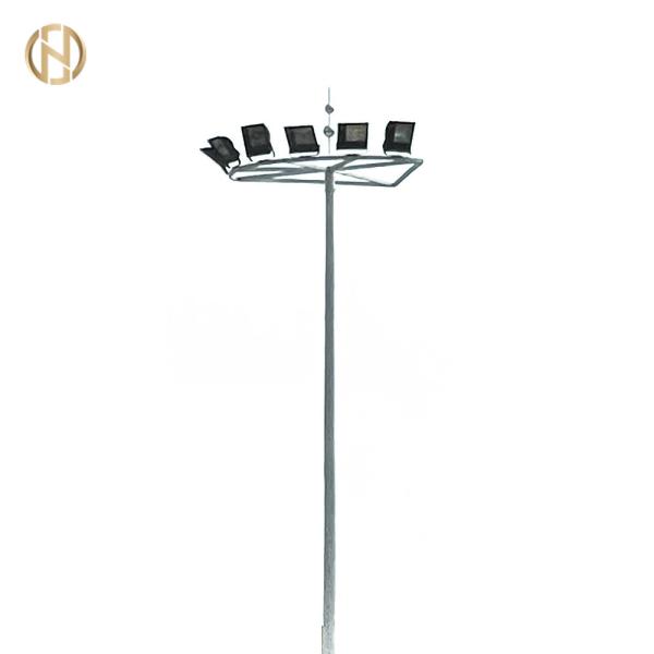 Buy 35M Hot Dip Galvanized High Mast Lighting Poles With Led Lights at wholesale prices