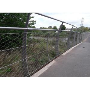 2.0mm Flexible Architectural Wire Mesh Balcony And Stair Protection