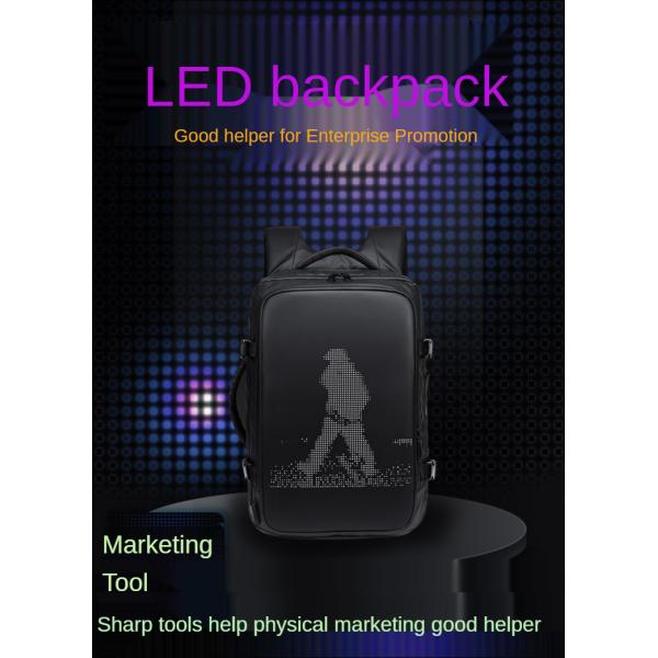 ISO9001 28 Litre Smart LED Backpack Waterproof Travel Bag