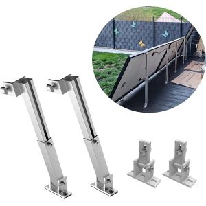 Custom Length Anodized Solar Panel Bracket for Flat Roof and Wall Mounting