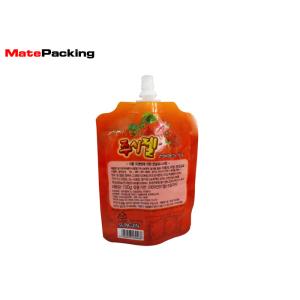 Foldable Gravure Printing Refillable Squeeze Pouches Top Spout For Liquid