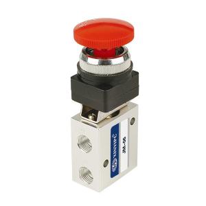 Plat Round Hand Operated Air Directional Control Valves Stop Type Mechanical Air