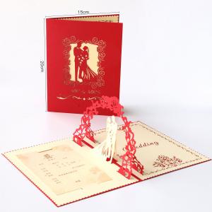 China Scroll 3d Thank You Cards For Wedding Invitations on sale