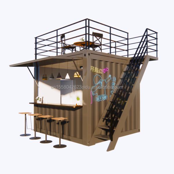 Modern Design Supermarket Mobile Container Coffee Bar Houses 10ft Mini Popup Shop