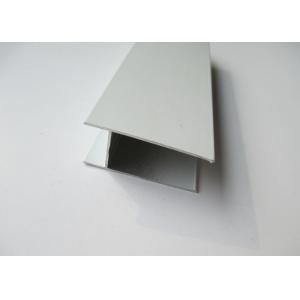 Construction Decoration H Shaped Extruded Aluminium Sections For Glass / LED