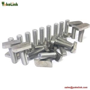 M8 x 16mm Thread T Slot Drop-in Bolt T-Bolt Hammer Head Bolt T Screw Stud