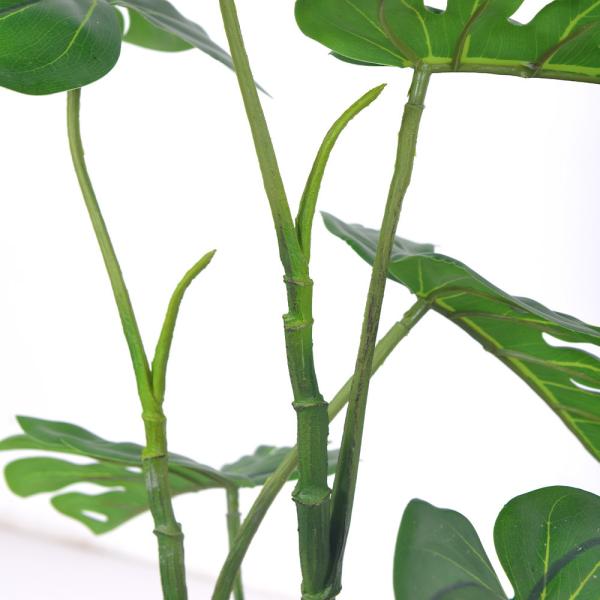 Handmade Plastic Artificial Monstera Plant Wind Resistance