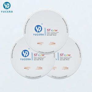 1100 MPa 1200HV Yucera Pre Shaded Zirconia Blocks