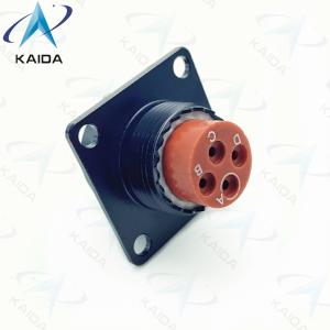 China 4 Female Pins MIL-DTL-38999 Series 2 Balck Anodized Plating 38999 Power Connector on sale