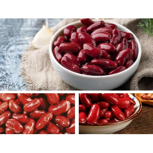 Red Kidney Canned Food Beans In Brine 800g Pure Natural Flavor QS Certificate