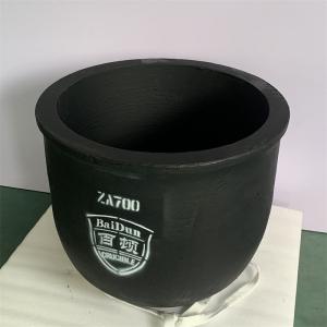 Smooth Surface SiC Graphite Crucible for Zinc Melting Up To 1600C Temperature