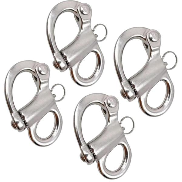 316 Stainless Steel Snap Hook 35mm for Hoisting Rope Suspension
