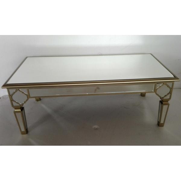 Champaign Gold Mirrored Coffee Table For Living Room W120 * D60 * H45cm Size