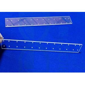 China 92% Transparent Quartz Glass Substrate With Laser Drill Holes on sale