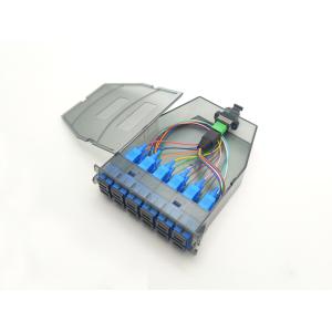 Quality YINGDA Plastic Transparent 12 Fiber MPO To SC Module Single Mode Simplex Adapter For Communication for sale